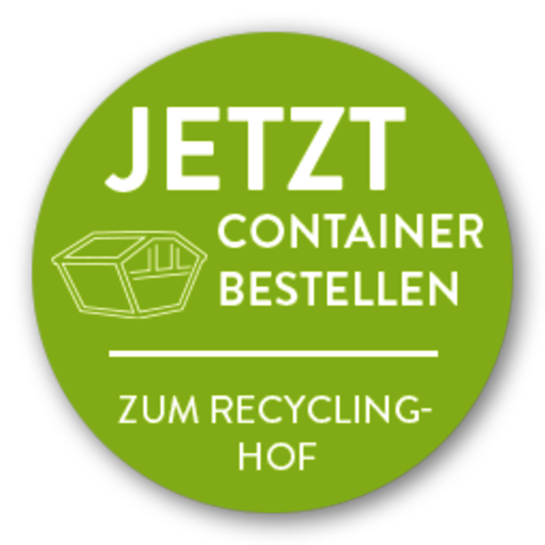 Button um einen Container zu bestellen